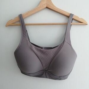 Lululemon Run Times Bra High Support Dark Chrome 32D